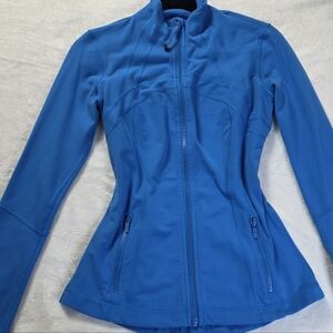Lululemon Define Jacket Full Length Size 6 Poolside Blue Small